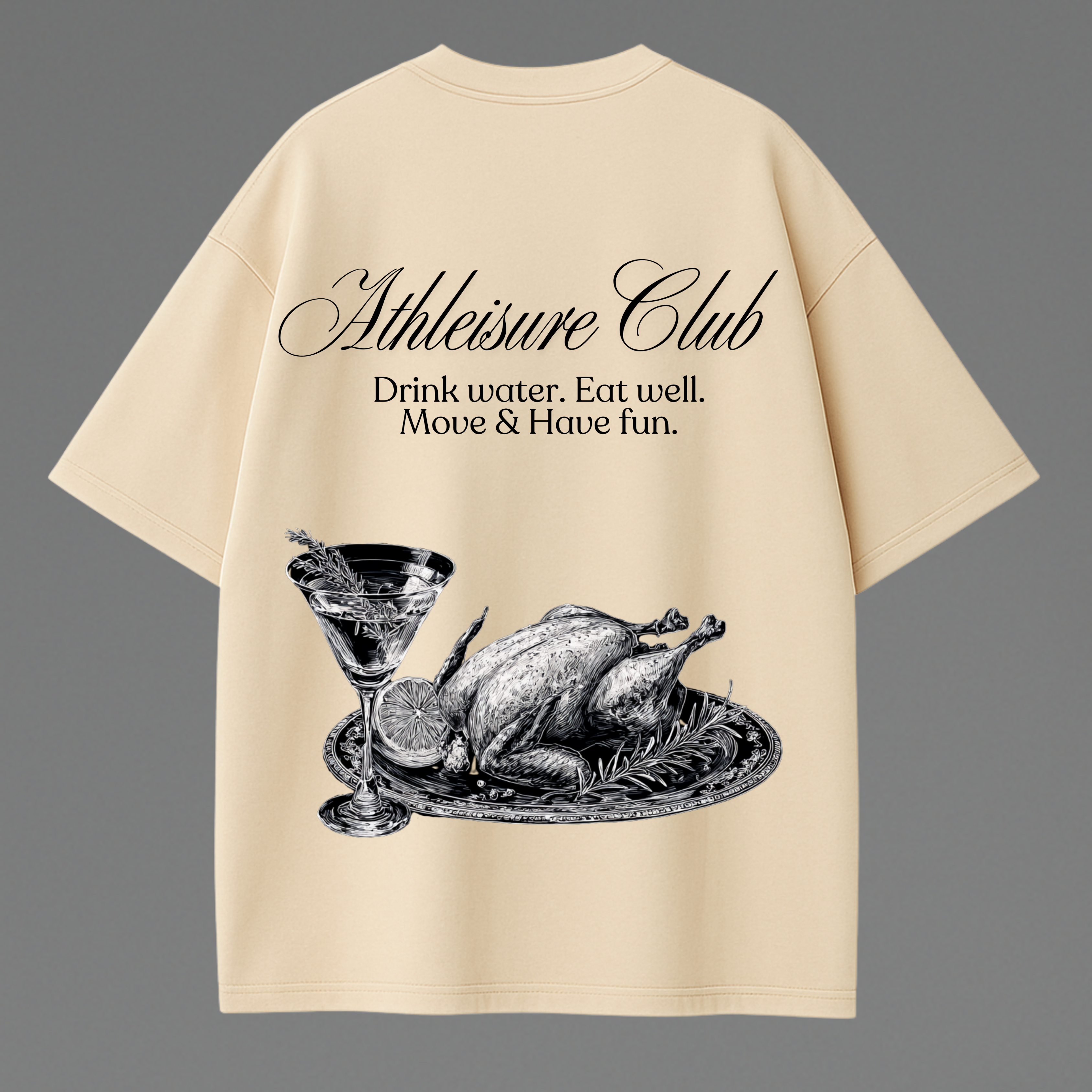 UNISEX « ATHLEISURE CLUB » OVERSIZED T-SHIRT