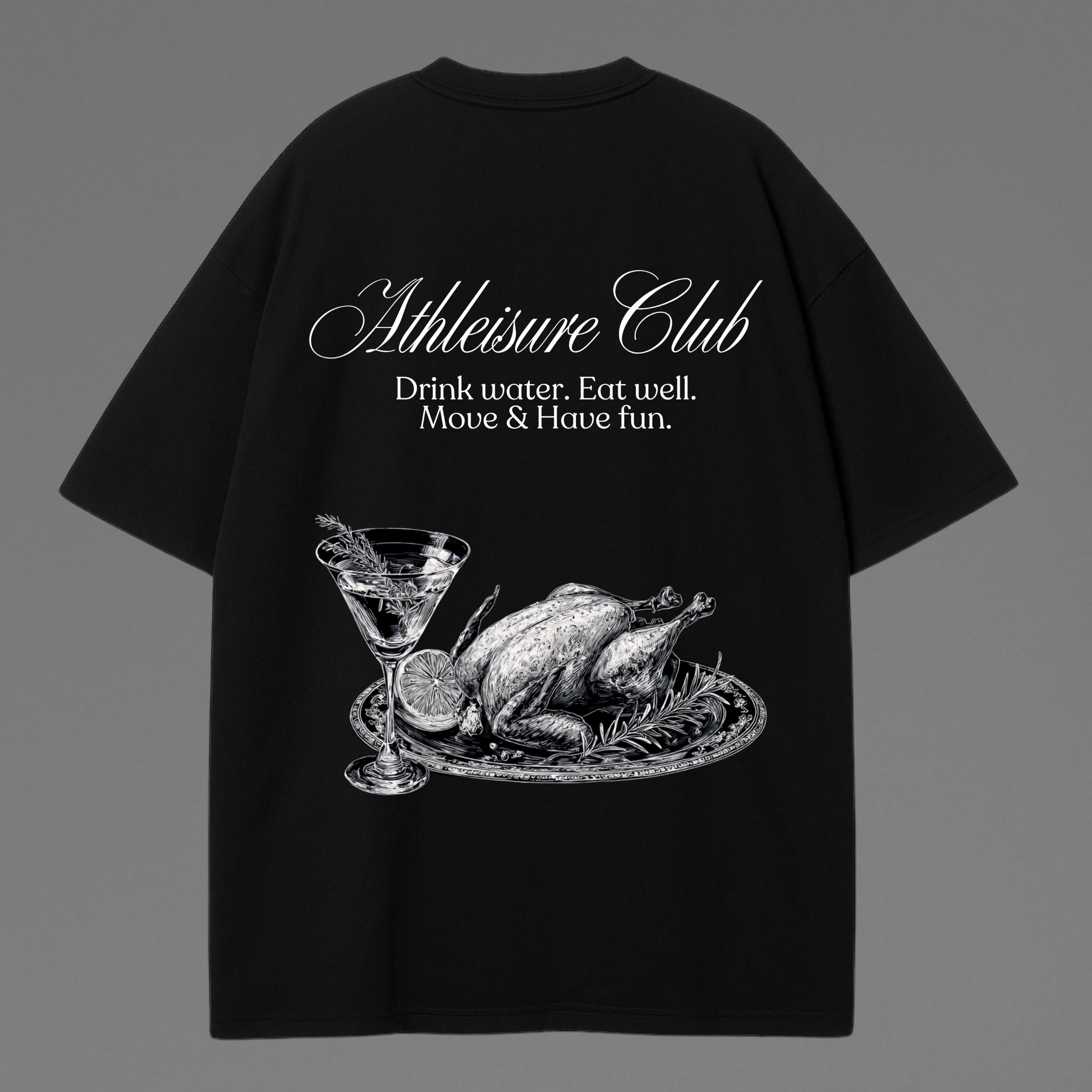 UNISEX « ATHLEISURE CLUB » OVERSIZED T-SHIRT