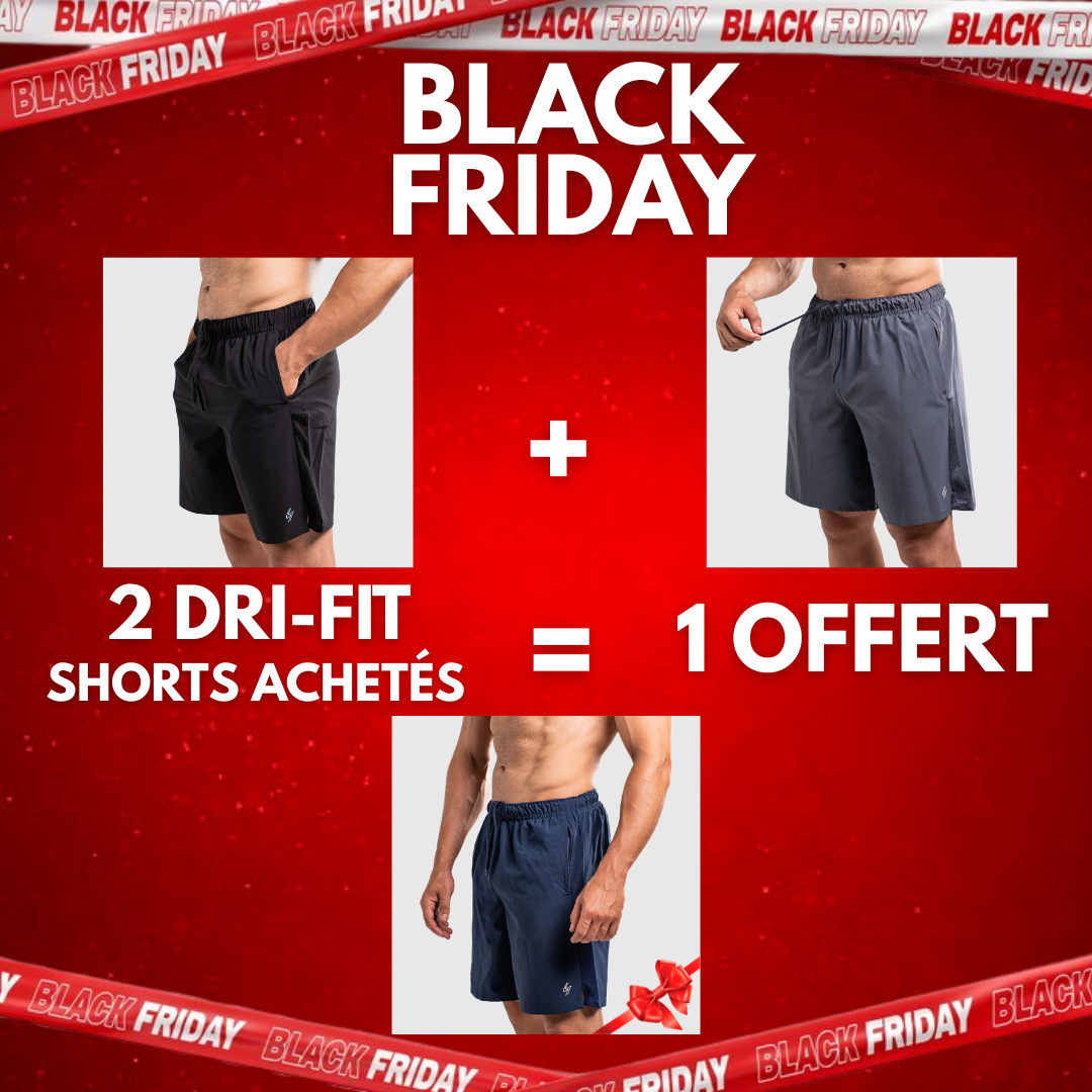 PACK 2 DRI FIT SHORTS = 2+1 OFFERT