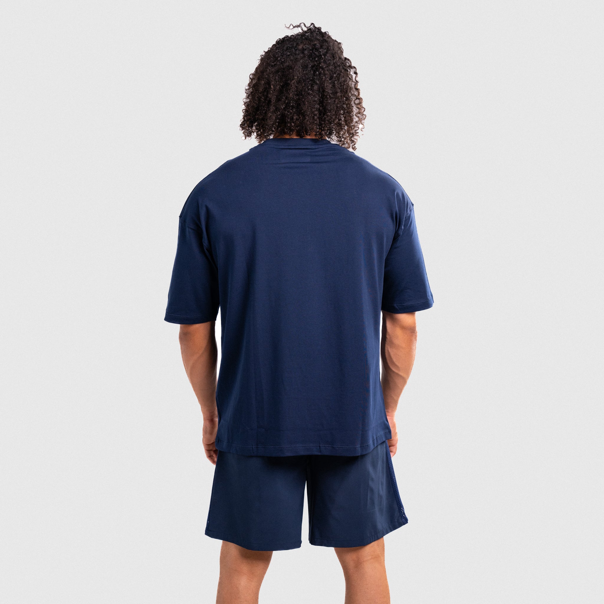 ICONIC OVERSIZED T-SHIRT BLUE NAVY