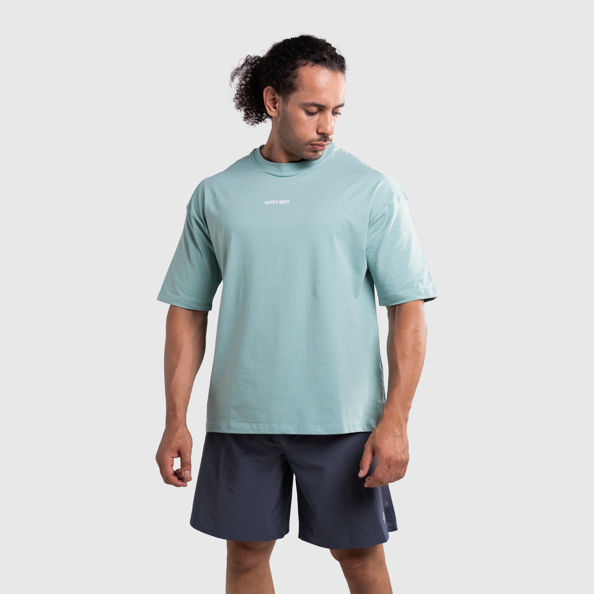 ICONIC OVERSIZED T-SHIRT VERT EAU