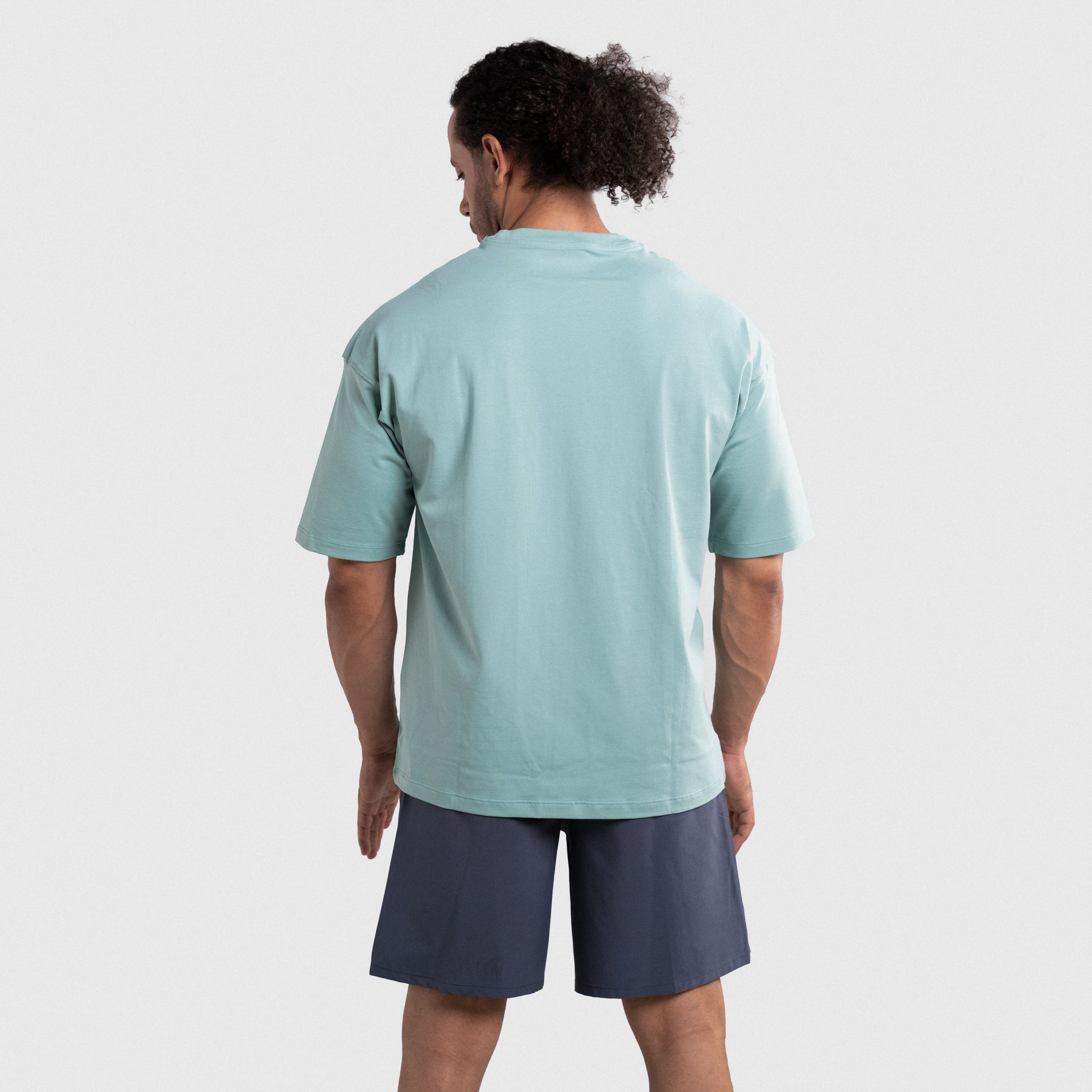 ICONIC OVERSIZED T-SHIRT VERT EAU