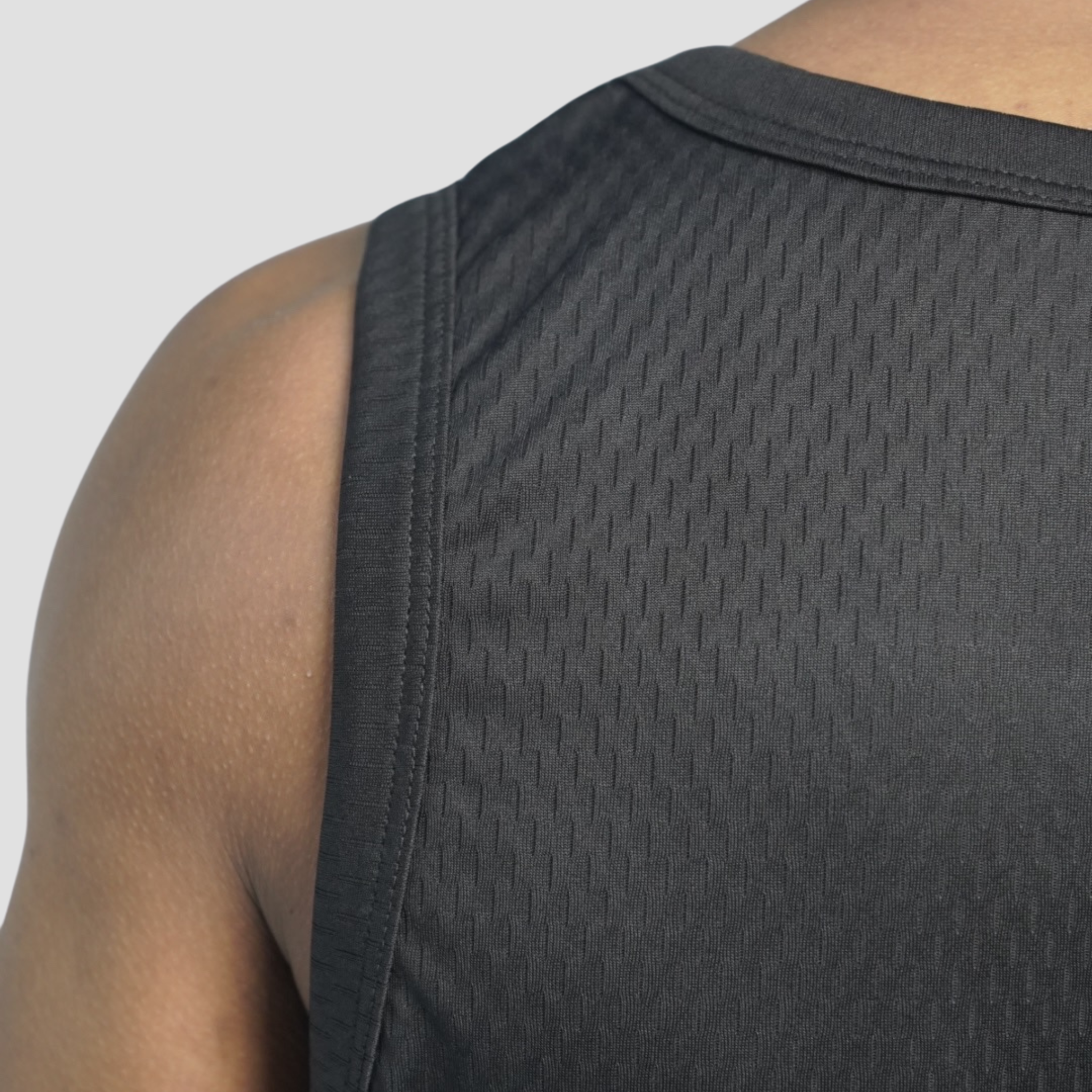 MESH TANK TOP BLACK