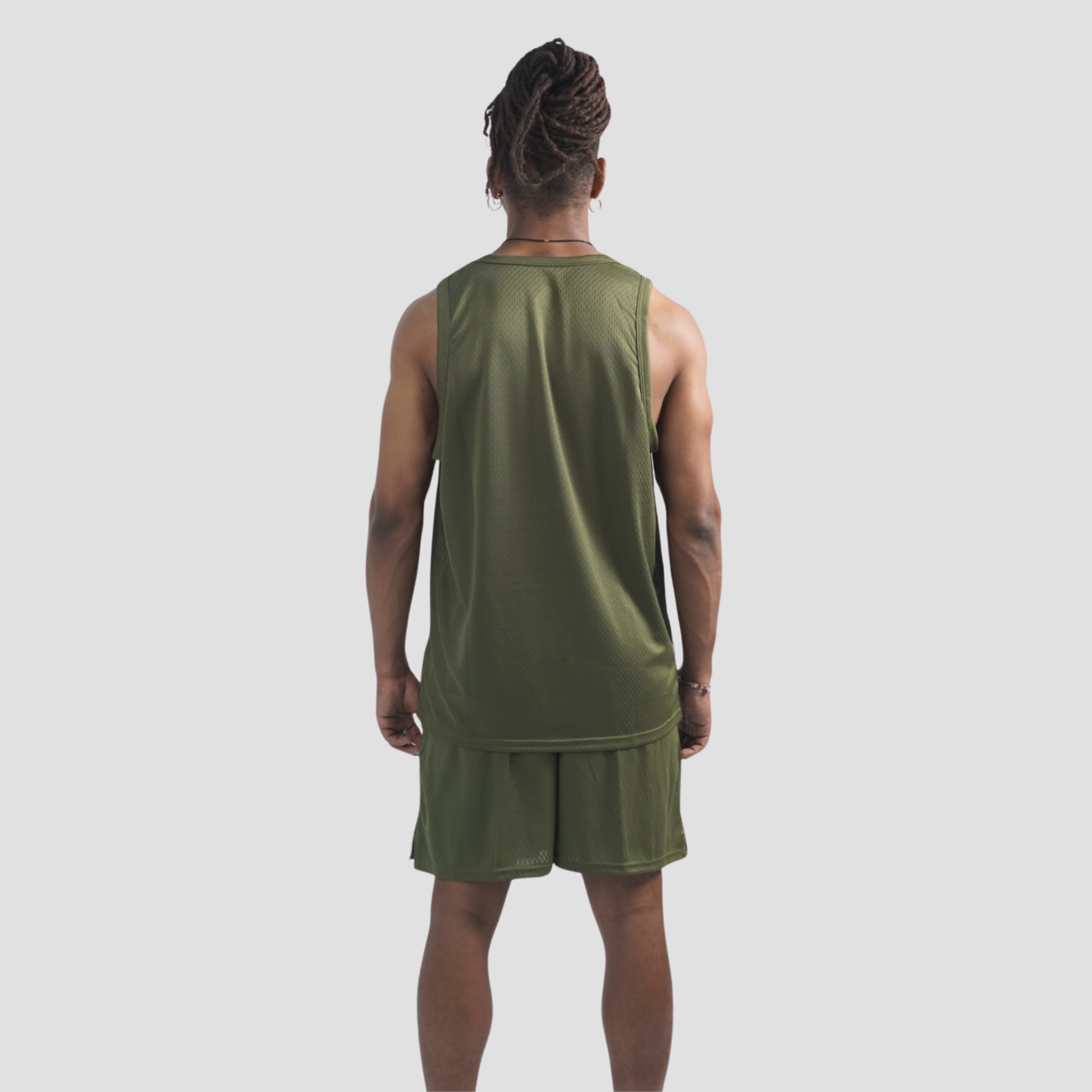 MESH TANK TOP GREEN ARMY