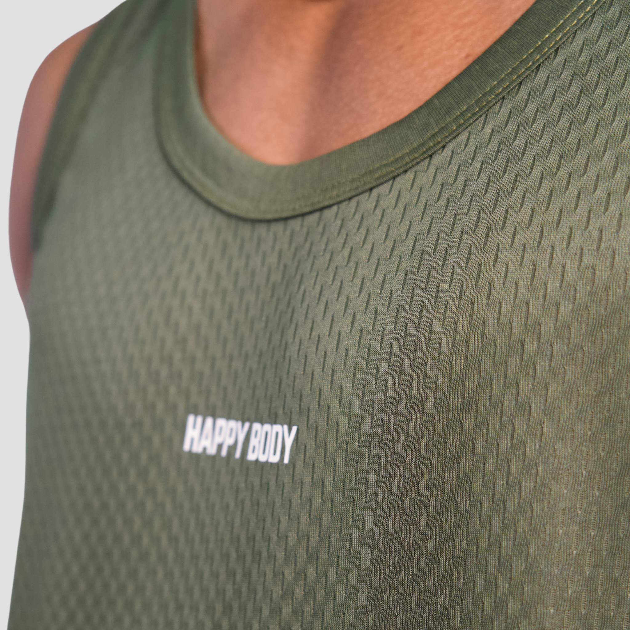 MESH TANK TOP GREEN ARMY